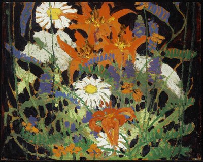 Margueriten, Waldlilien und Wicken, ca. 1916 von Tom Thomson